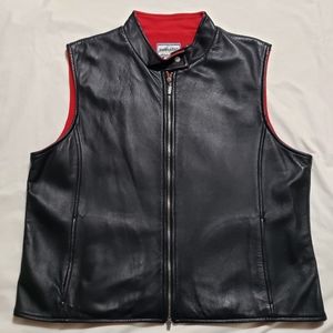 Pendleton Black Leather Vest